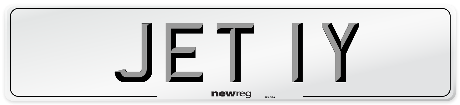 JET 1Y Number Plate from New Reg